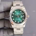 Swiss Quality Copy Rolex Datejust ii 41 Watch Citizen 8215 Movement Green Gradient Face